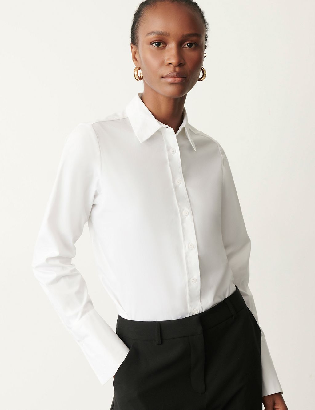 Pure Cotton Collared Shirt 3 of 3