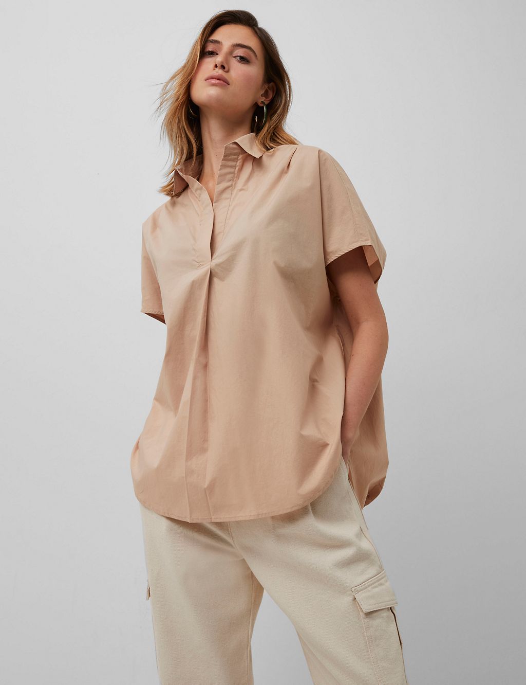 Pure Cotton Collared Short Sleeve Shirt 4 of 4