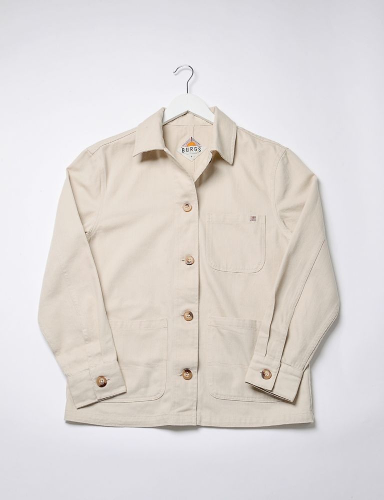 Pure Cotton Collared Utility Jacket | Burgs | M&S