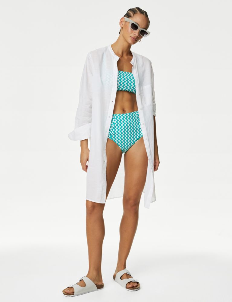 Tummy Control Padded Wrap Plunge Swimsuit, M&S Collection