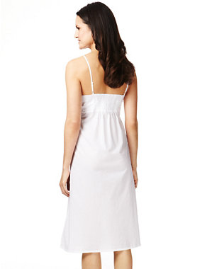 Pure Cotton Cool Comfort™ Strappy Nightdress Image 2 of 3
