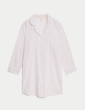 Pure Cotton Cool Comfort™ Striped Nightshirt Image 2 of 4