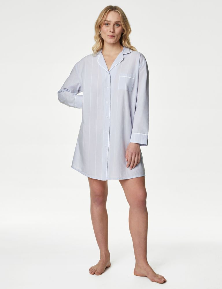 Pure Cotton Cool Comfort™ Striped Nightshirt 3 of 4