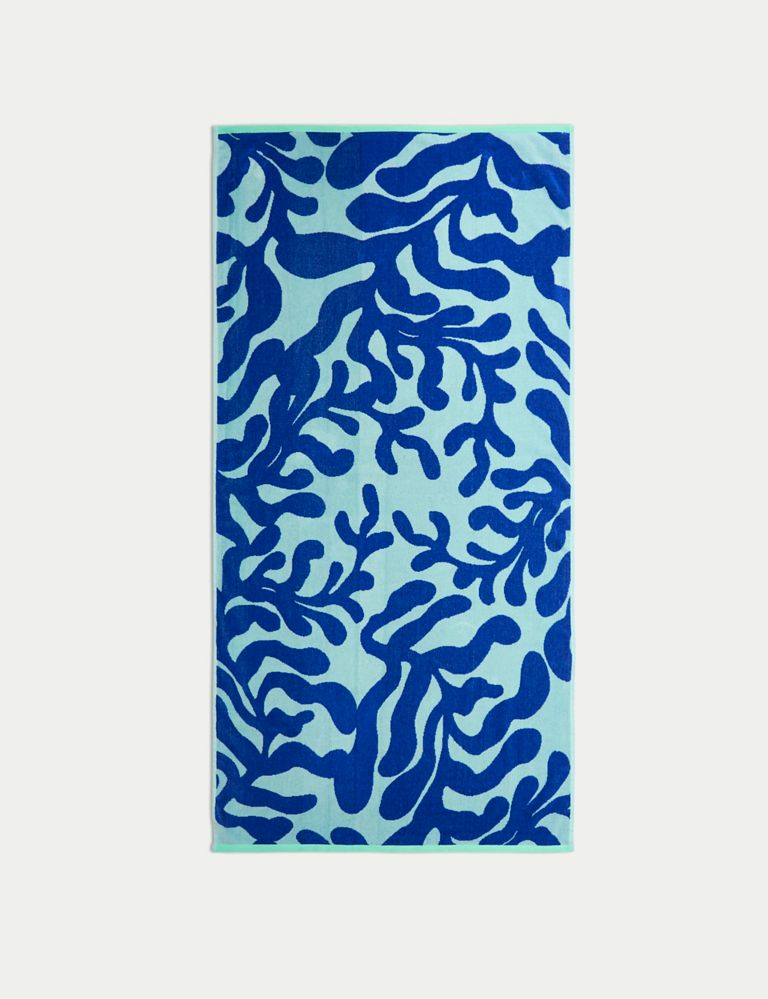 Pure Cotton Coral Beach Towel 1 of 6