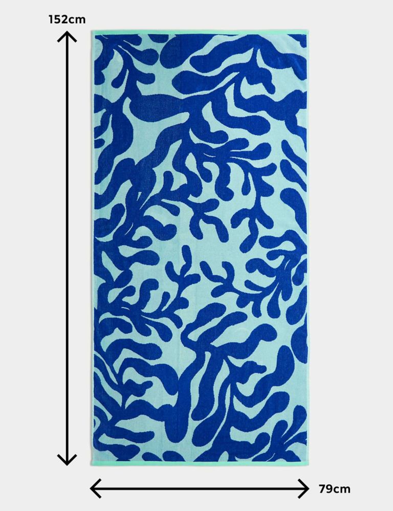 Pure Cotton Coral Beach Towel 6 of 6