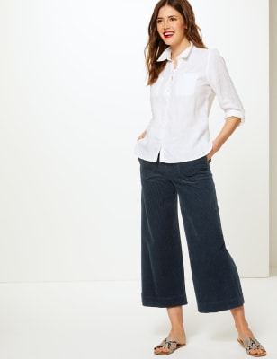 M&s womens cropped trousers sale