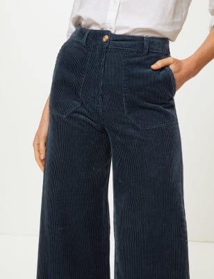 Pure Cotton Corduroy Cropped Trousers M S Collection M S