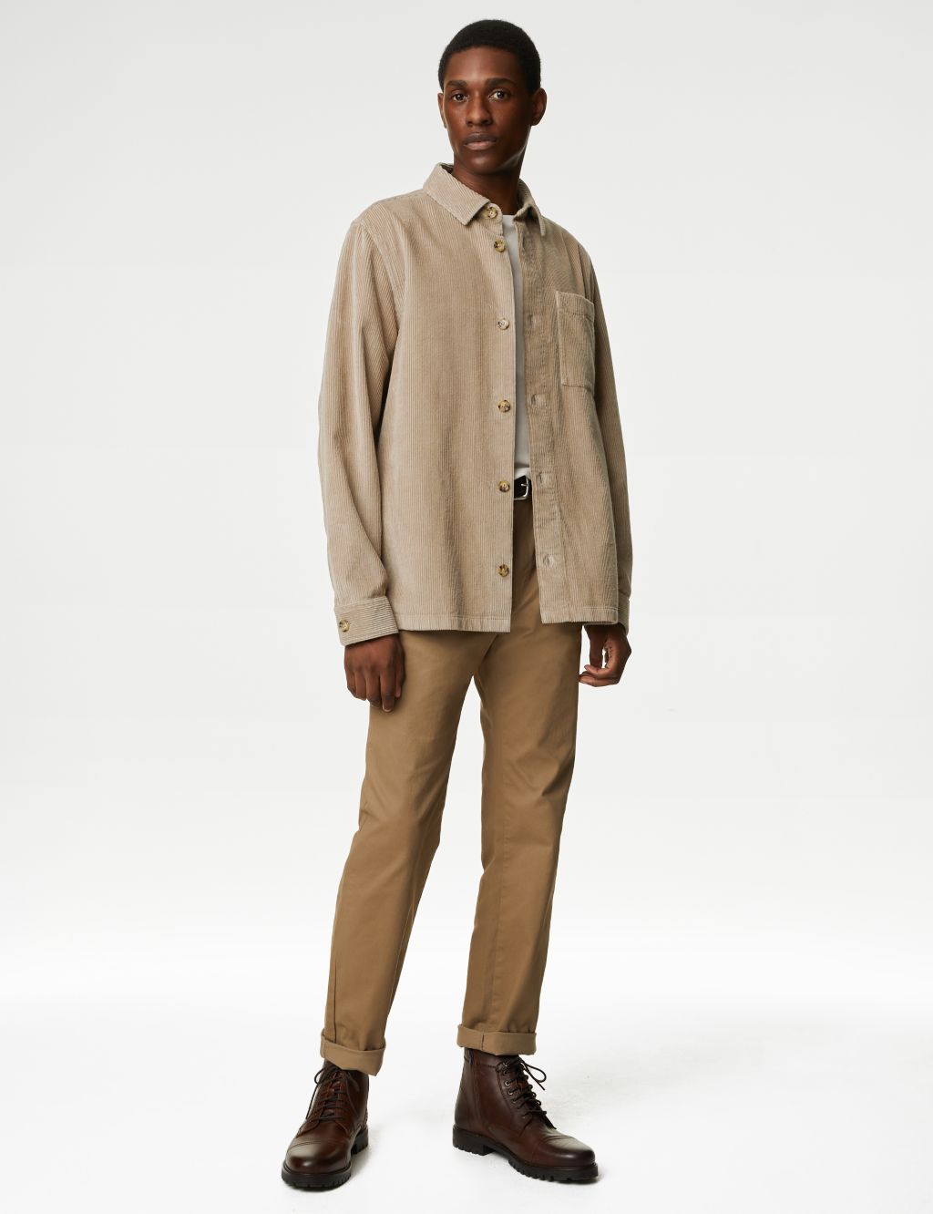 Pure Cotton Corduroy Overshirt | M&S Collection | M&S