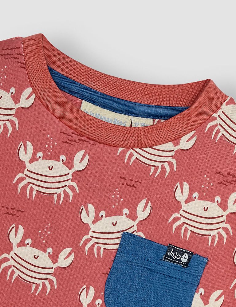 Pure Cotton Crab T-Shirt (6 Mths-5 Yrs) 2 of 3