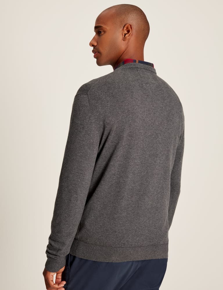 Pure Cotton Crew Neck Jumper 4 of 6