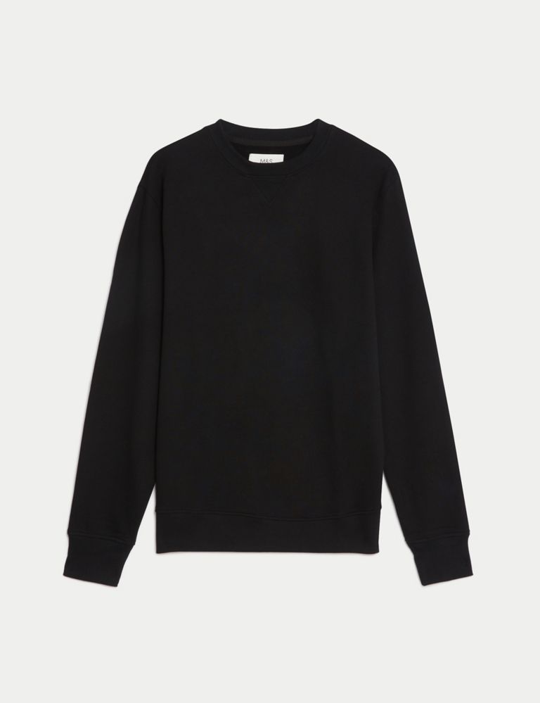 Pure Cotton Crew Neck Sweatshirt | M&S Collection | M&S