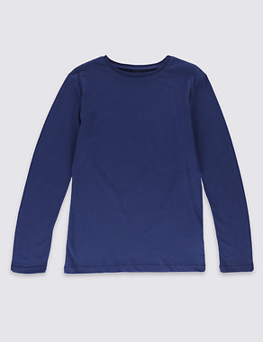 Pure Cotton Crew Neck T-Shirt (5-14 Years) Image 2 of 3