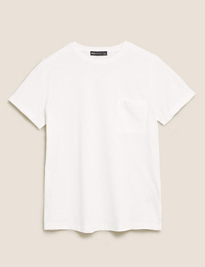 Pure Cotton Crew Neck T-Shirt Image 2 of 5