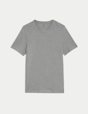 Pure Cotton Crew Neck T-Shirt Image 2 of 5