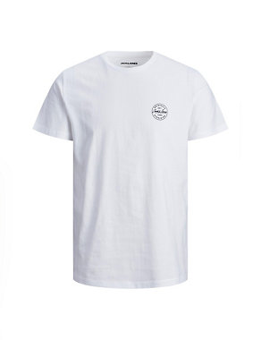 Pure Cotton Crew Neck T-Shirt Image 2 of 7