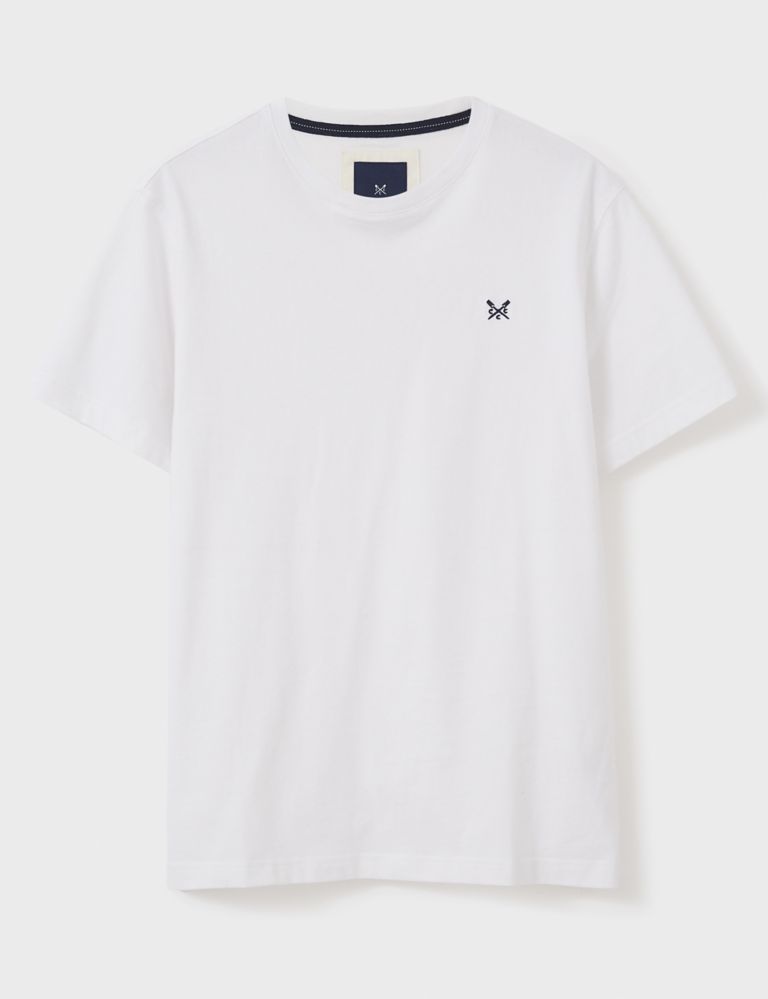 Pure Cotton Crew Neck T-Shirt | Crew Clothing | M&S
