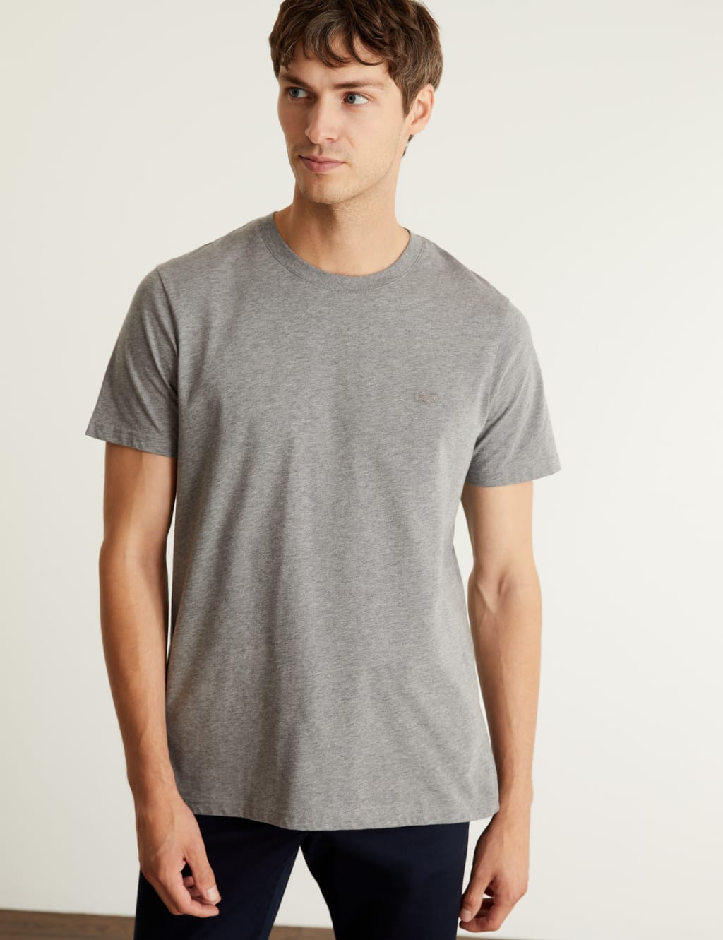 Pure Cotton Crew Neck T-Shirt 6 of 7