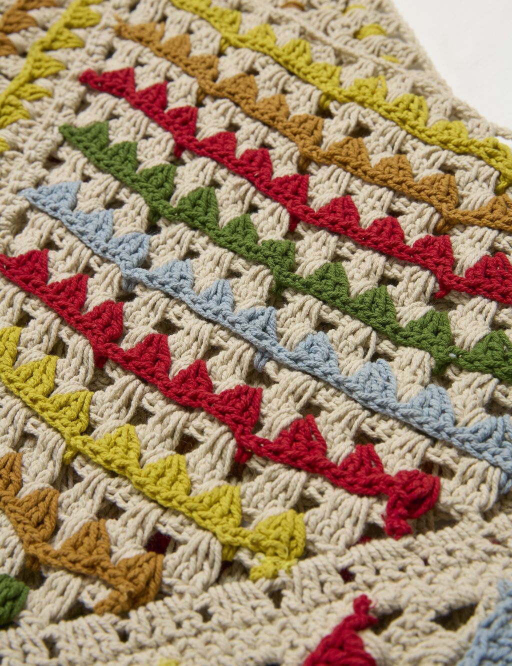 Pure Cotton Crochet Cross Body Bag 1 of 3