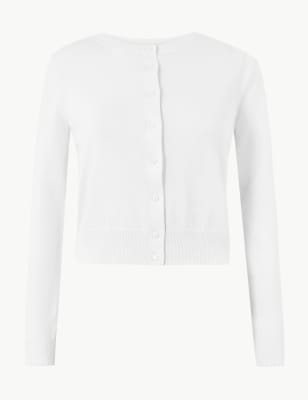 cropped cardigan cotton