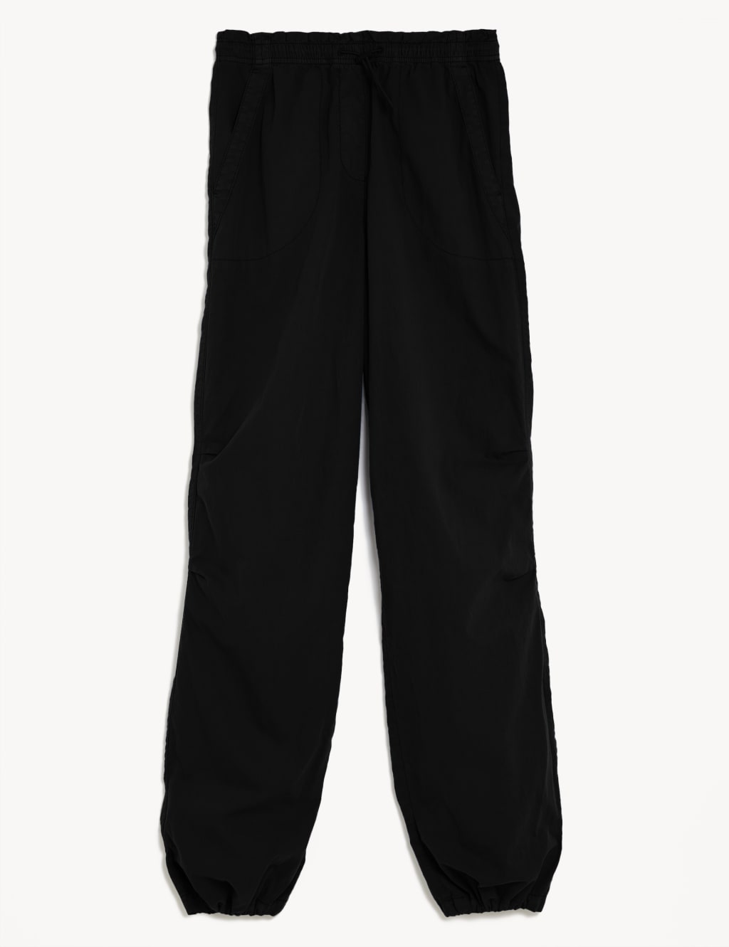 Pure Cotton Cuffed Parachute Trousers M&S Collection M&S