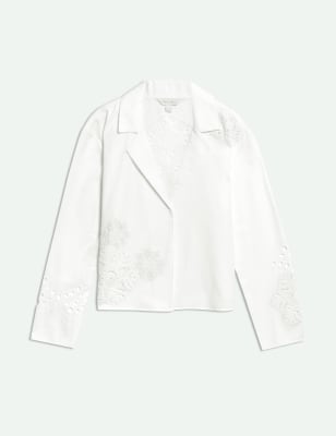 Pure Cotton Cut-Out Jacket 1 of 6