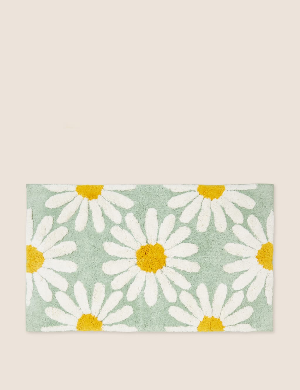 Pure Cotton Daisy Bath Mat M&S Collection M&S