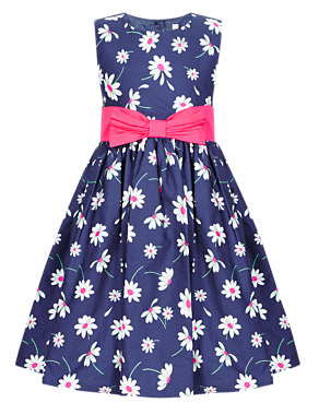 Pure Cotton Daisy Prom Dress (1-7 Years) Image 2 of 4