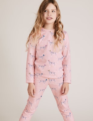 Pure Cotton Dalmation Print Pyjama Set (6-16 Yrs
