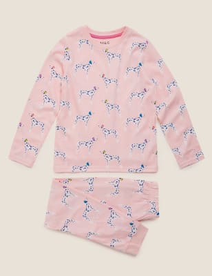 Pure Cotton Dalmation Print Pyjama Set (6-16 Yrs
