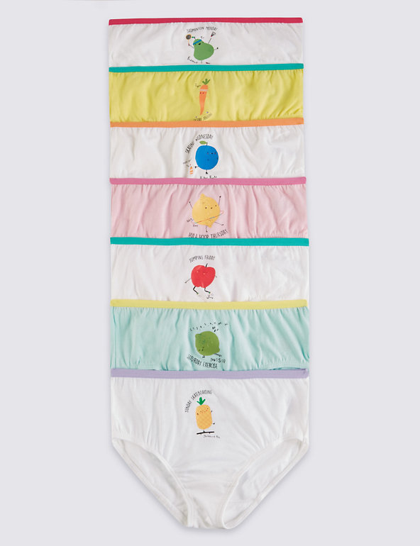 Pure Cotton Days of the Week Briefs (1-12 Years) Image 1 of 1