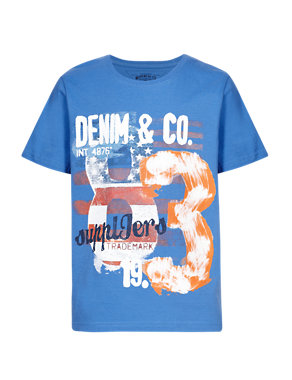 Pure Cotton Denim & Co.T-Shirt Image 2 of 3