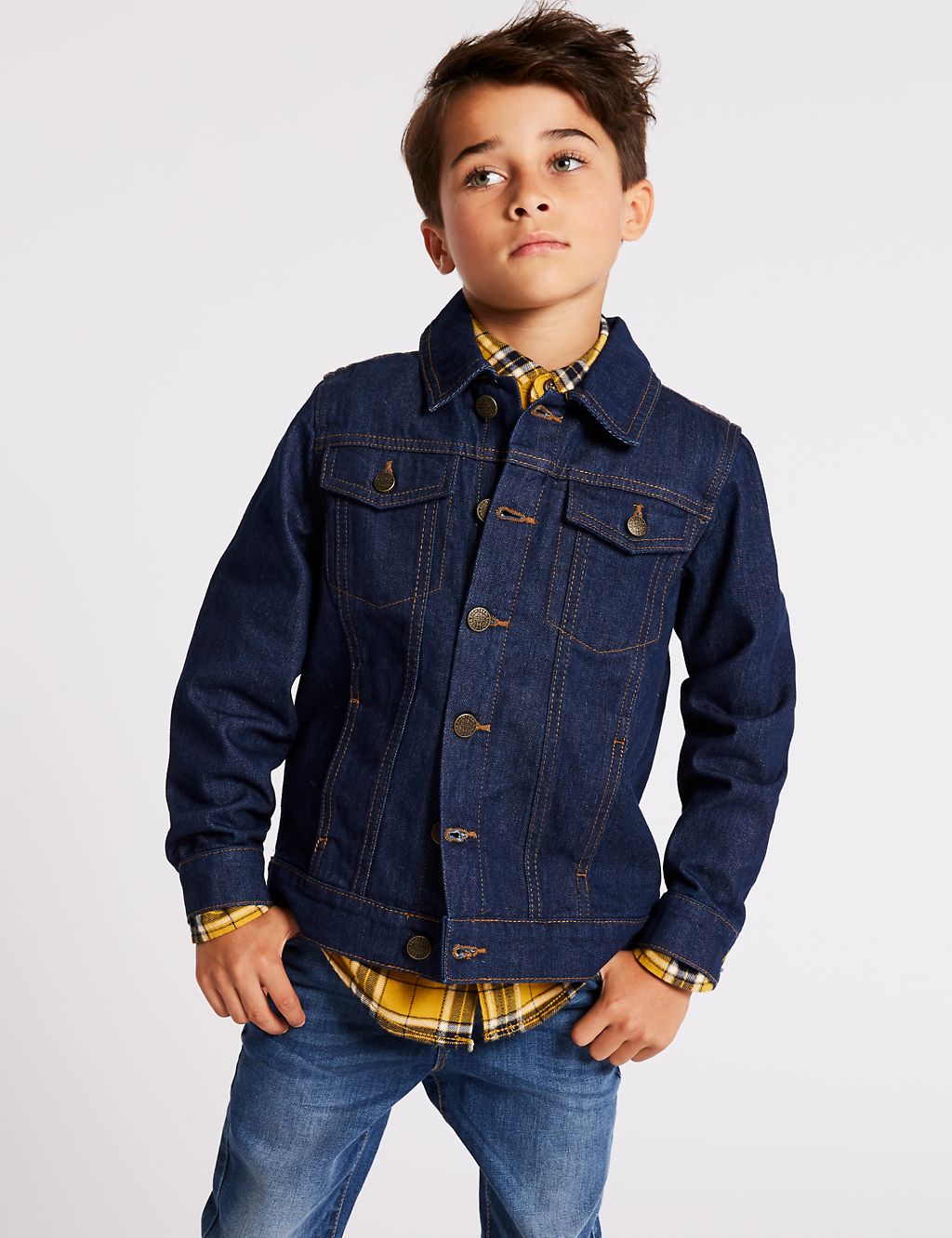Pure Cotton Denim Jacket (3-16 Years) 3 of 5