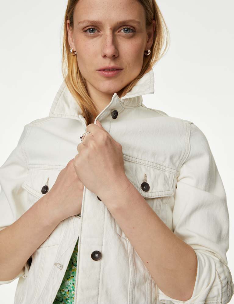 Pure Cotton Denim Jacket M&S Collection M&S