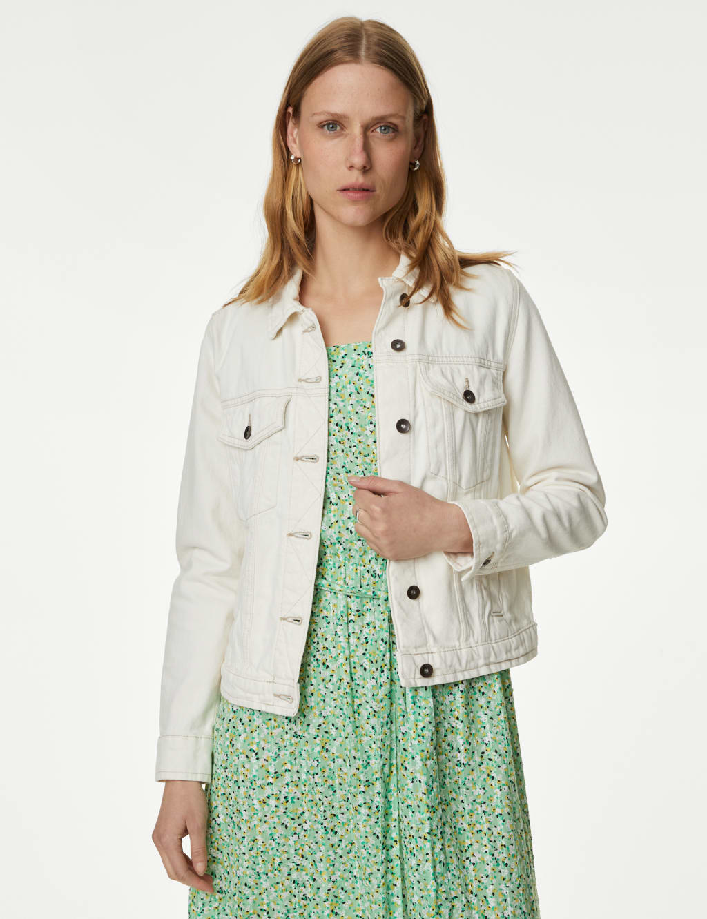 Pure Cotton Denim Jacket M&S Collection M&S