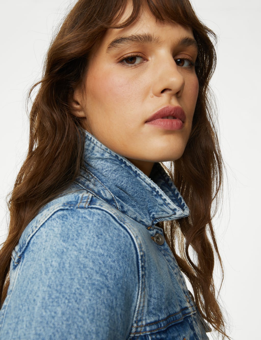 Pure Cotton Denim Jacket M&S Collection M&S