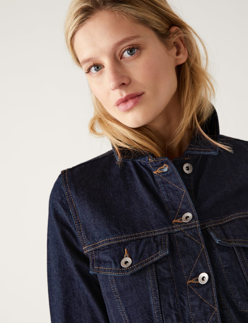 Pure Cotton Denim Jacket M&S Collection M&S