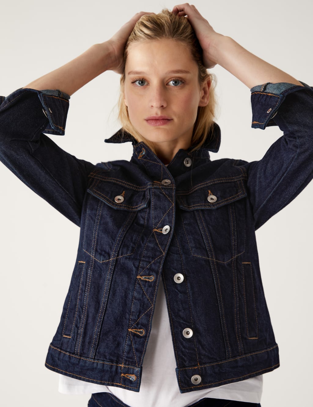 Pure Cotton Denim Jacket M&S Collection M&S