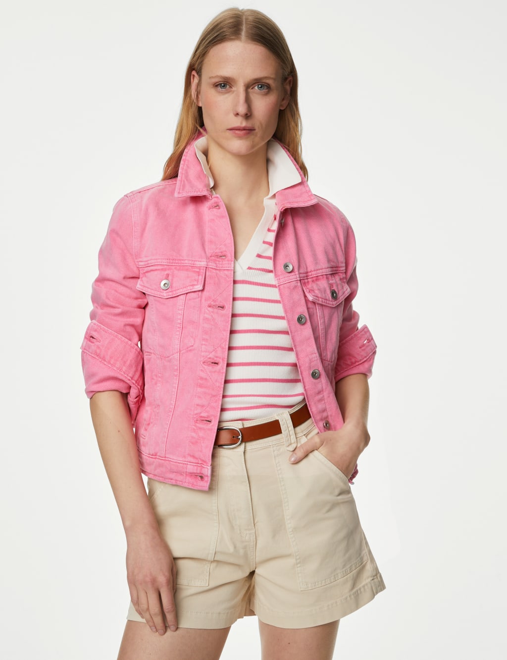 Pure Cotton Denim Jacket M&S Collection M&S