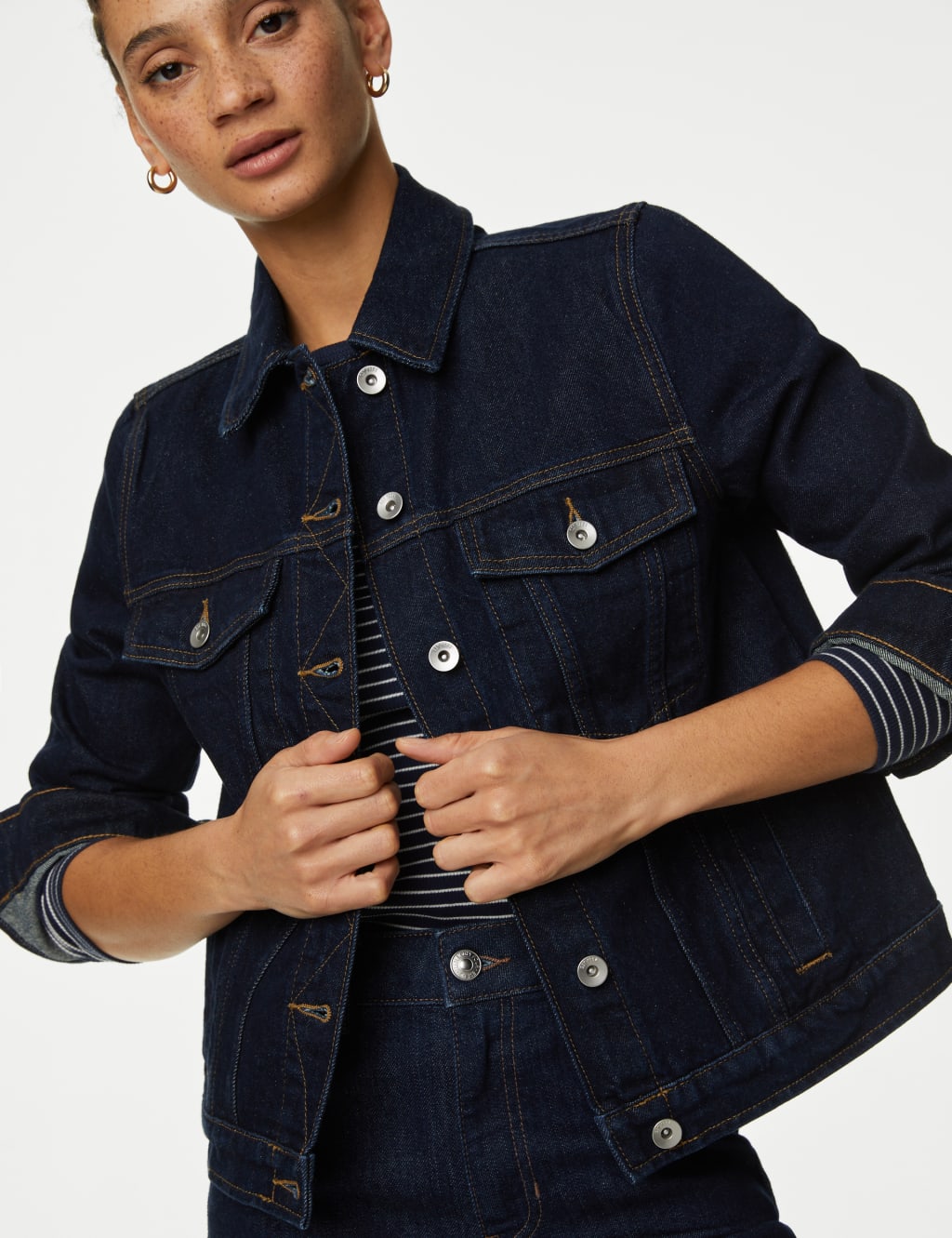 Pure Cotton Denim Jacket M&S Collection M&S