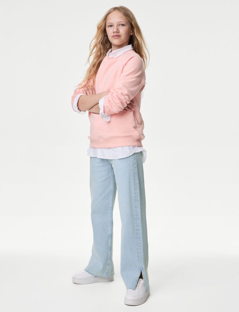 Pure Cotton Denim Jeans (6–16 Yrs) 1 of 5