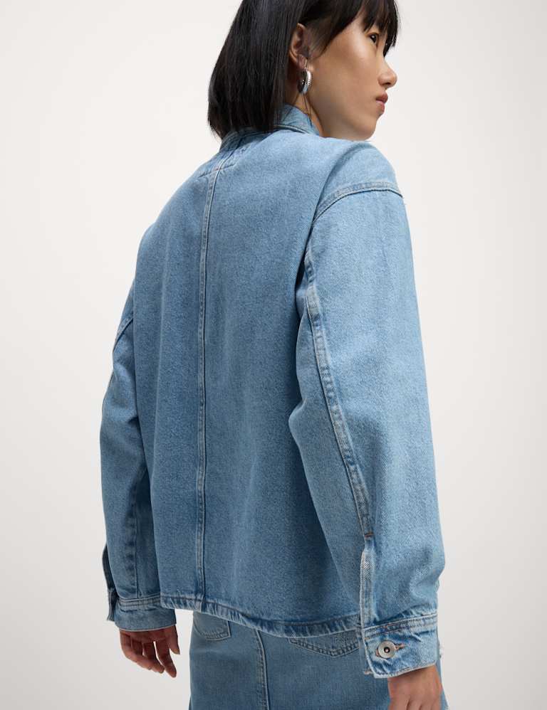 Pure Cotton Denim Relaxed Shacket 6 of 7