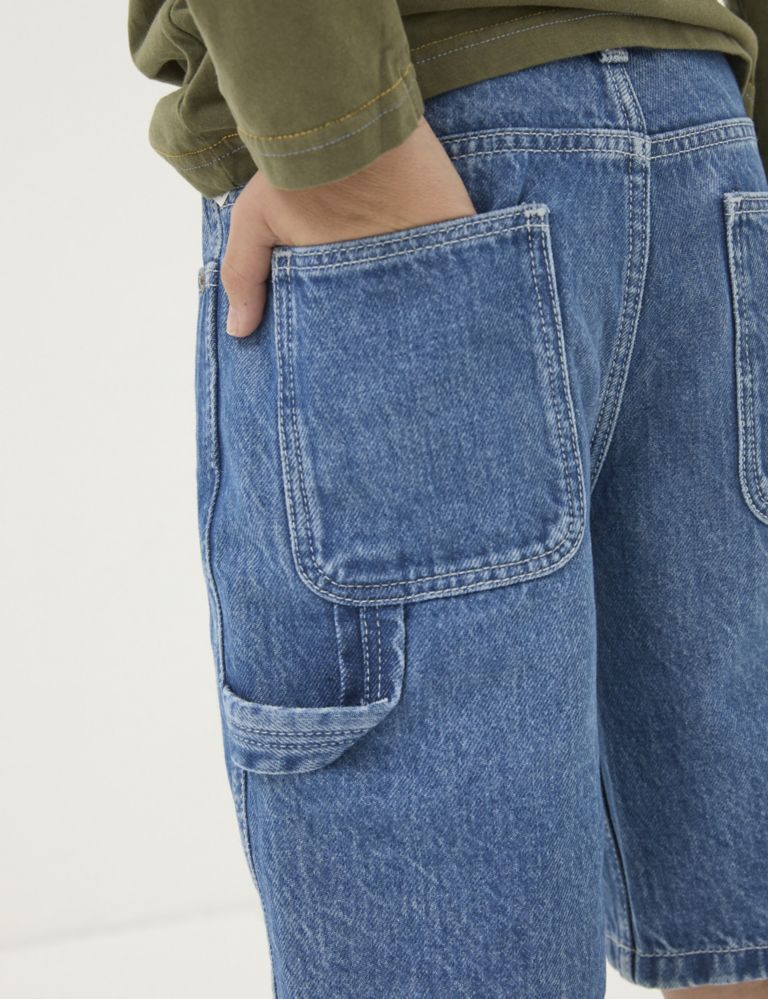 Pure Cotton Denim Shorts (3-13 Yrs) 5 of 5