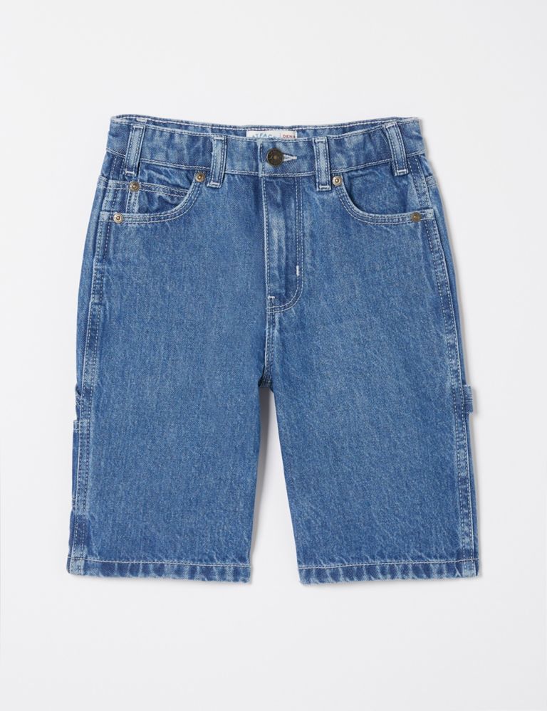 Pure Cotton Denim Shorts (3-13 Yrs) 2 of 5