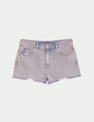 Pure Cotton Denim Shorts (6-16 Yrs) Image 2 of 5