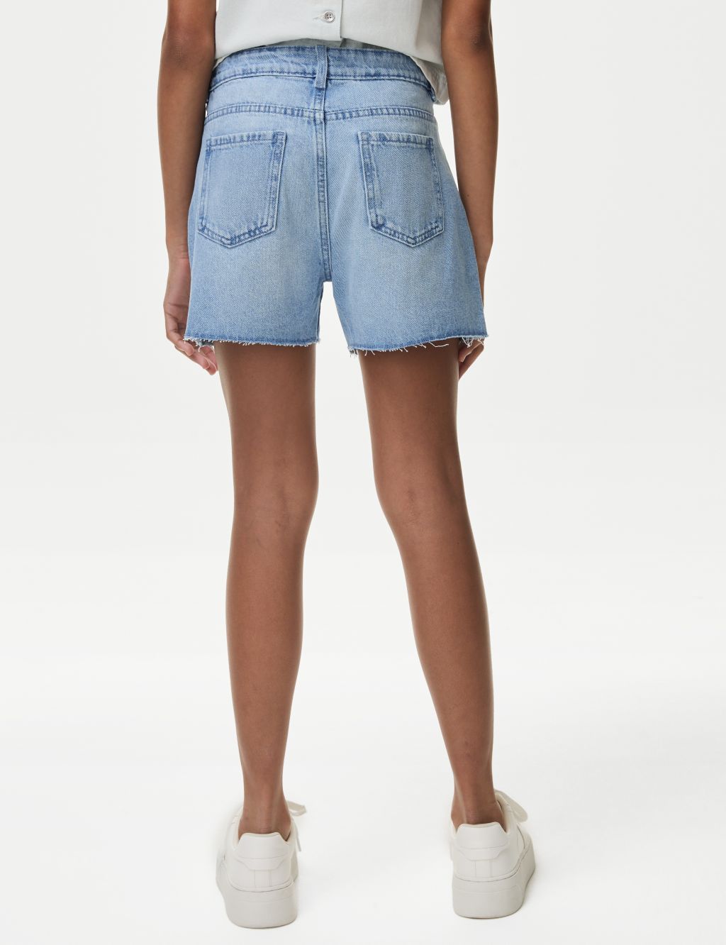 Pure Cotton Denim Shorts (6-16 Yrs) 5 of 5