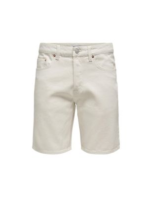 Pure Cotton Denim Shorts Image 2 of 4