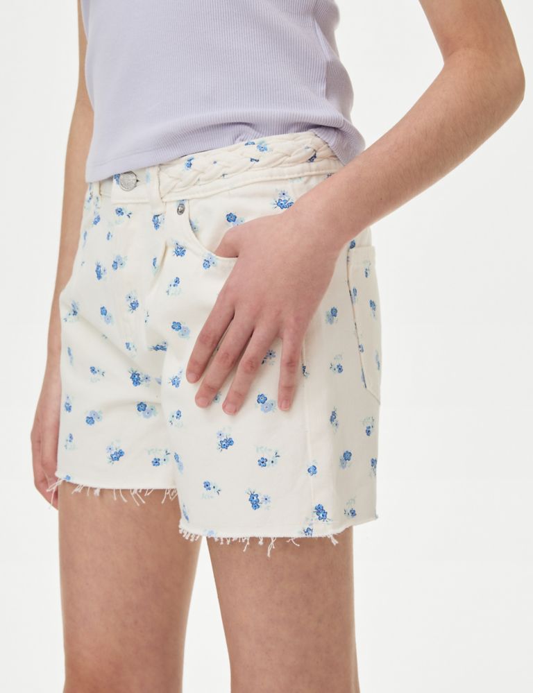 Pure Cotton Denim Shorts(6-16 Yrs) 3 of 5