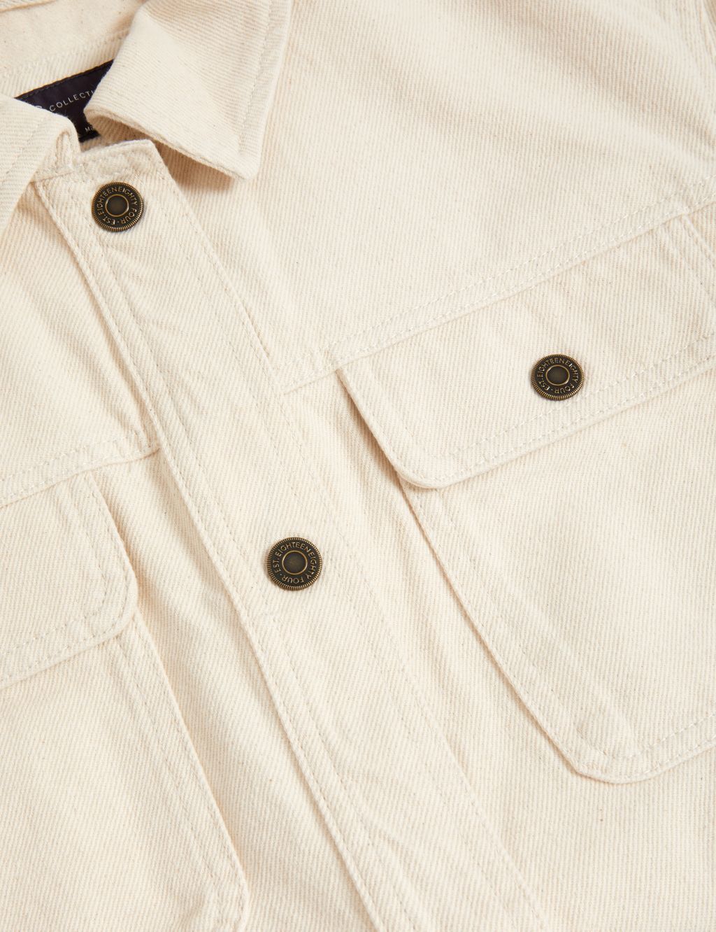 Buy Pure Cotton Denim Utility Jacket | M&S Collection | M&S