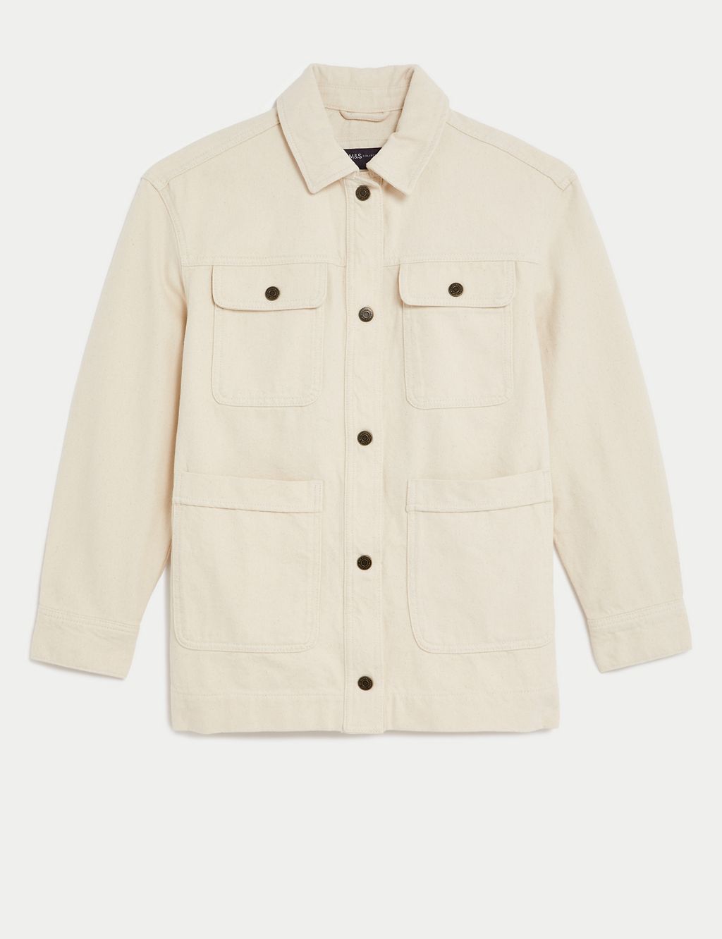 Pure Cotton Denim Utility Jacket | M&S Collection | M&S