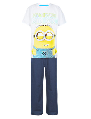 Pure Cotton Despicable Me™ Minion Pyjamas (5-14 Years) Image 2 of 4